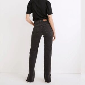 Madewell The Perfect Vintage Straight Jean in Nela Wash: Slit-Hem Edition
